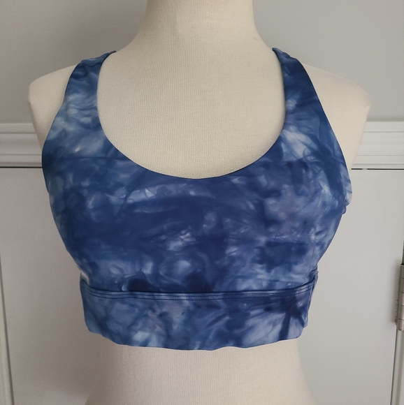 ZYIA Hendrix Light n Tight Strappy Bra Size L Tie Dye Athleisure Yoga Crisscross - Picture 2 of 13